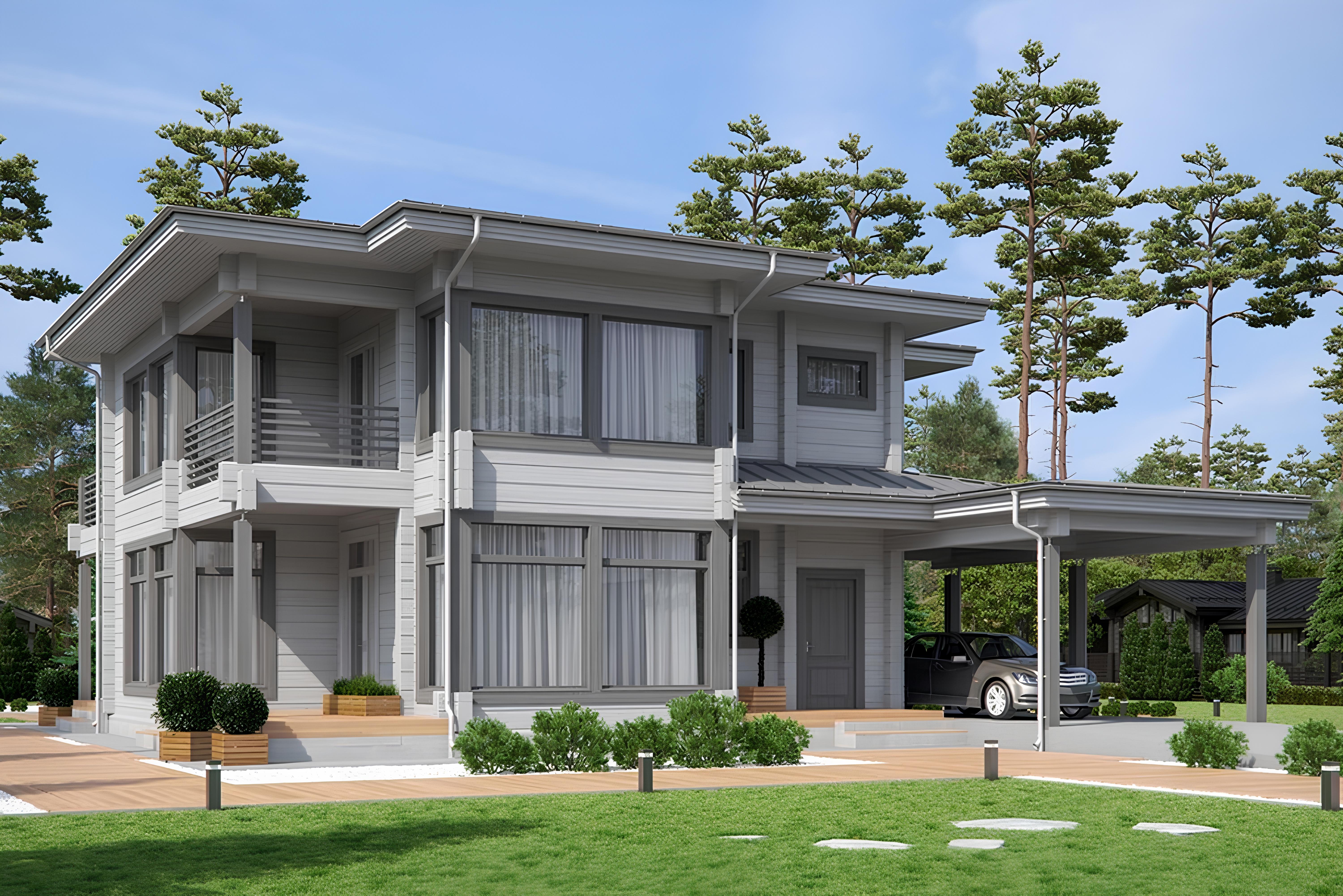 Дом из клееного бруса VZ-359